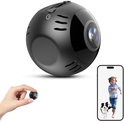 Orifesio Mini Spy Camera 4K HD WiFi Hidden Camera Nanny Cam for Home Security, Magnetic Wireless Indoor Security Cam with Night Vision, Motion Detection, Portable Micro Camera