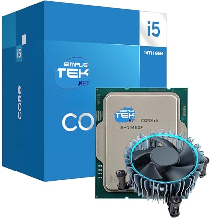 SIMPLETEK - 10-Kern-Prozessor der 14. Generation - Sockel LGA 1700 - bis zu 4,70 GHz - 10 Core / 16 Thread - Boxed Version mit Kühlkörper im Lieferumfang enthalten