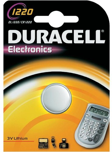 Duracell Litio batteria a bottone, CR1220 / DL1220 / 5012LC / E-CR1220 / SB-T13, 3V - 1 piece