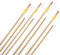 10x BSW Old Wood - Holzpfeil mit Blechspitze - 28 Zoll