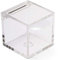 100 SCATOLE CUBO PLEXIGLASS 5X5X5 CM TRASPARENTE X CONFETTI