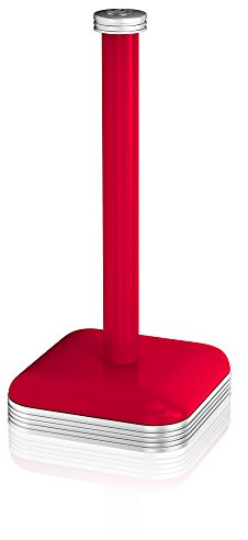 Swan SWKA1040RN Retro Kitchen Roll Holder with Steel Weighted Base, Red 16.80x16.80x33.00 cm