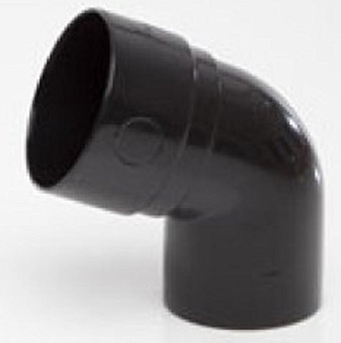 (50mm Downpipe Bend 112.5 Degree R40b) Hunter Miniline guttering for Sheds, Conservatory, Porch, Garage, Outbuilding 76mm Guttering and 50mm Downpipe Systems. Full Range of Items in Black