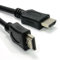 Short 0.5 meter HDMI to HDMI Cable Lead Wire for - Sony DVP-SR760 DVD Player - / to Connect TV, Monitor, Projector