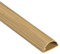 D-Line EU/1D3015O/EH Mini Trunking, Electrical Cable Management Solution, Self-Adhesive Cord Cover - 30mm (W) x 15mm (H) - Oak-Effect (1-Meter Length)
