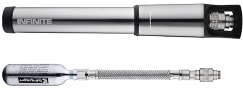 BIRZMAN Infinite Road CO2-Pumpe für Erwachsene, Unisex, silberfarben, Einheitsgröße