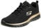 Skechers Femme Graceful Get Connected Shoes, Black Rose Gold, 37 EU