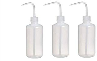 Uotyle 3PCS Squeeze Bottle, 500ml Squeeze Condiment Plastic Squeeze Bottle Squeeze Wash Bottle Safety Wash Bottle with Narrow Mouth Plant Flower Watering