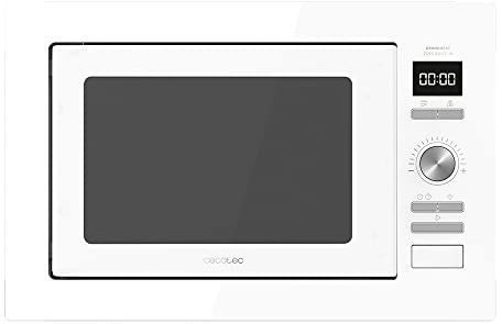 Cecotec Forno a Microonde Digital Grandheat Digital Digital 2590 White integrato. 900 W Potenza, integrabile, 25 litri, Grill 1000 W, 8 funzioni preconfigurate, timer