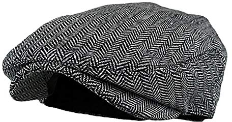 Asalinao Barett Cap Herren Damen Schiebermütze Schirmmütze Newsboy Flat Cap Baskenmütze Stil Kostüm Accessoires Sport Flatcap Schiebermütze Damen Herren Flache Mütze mit Schirm (D)
