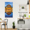banjado® Glas Bild 55x110cm mit Motiv Zwinger Dresden als Wandbild für Wohnzimmer/Küche/Büro - Wohnzimmer Bild aus ESG Sicherheitsglas kratzfest mit geschliffenen Kanten - Glasbild groß als Wand Bild