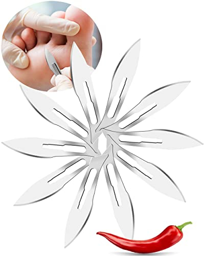 10x Skalpell Hornhaut Fusspflege-Klinge, Kosmetex Podologie Swann Morton B23 zum schaben, abtragen (10x Klingen)