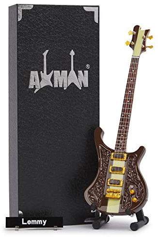 AXMAN Lemmy - Miniaturgitarre - Musikgeschenke - handgefertigte Verzierung