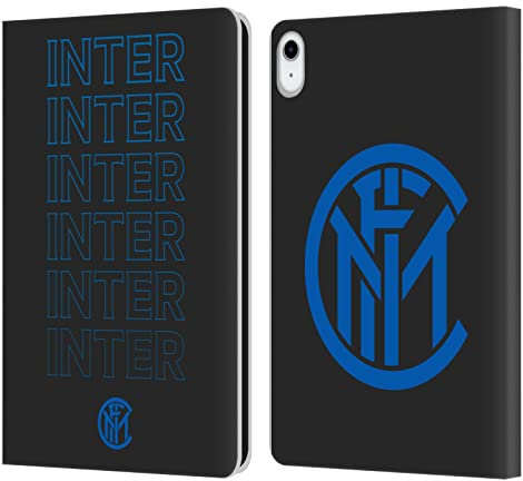 Head Case Designs Licenza Ufficiale Inter Milan Tipo di Logo Grafici Custodia Portafoglio in Pelle Compatibile con Apple iPad 10.9 2022/2025