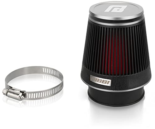 NIBBI filtro aria moto da 54mm,filtro a cono per Moto Scooter Dirt Bike Pit Bike Motocross Ciclomotore ATV Argento