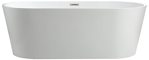 BRAIDER ALTARIA Freistehende Badewanne Acryl Weiß 160 x 75 cm