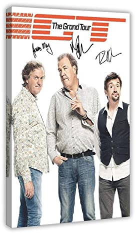 Jeremy Clarkson's signiertes Poster, Leinwand, Poster, Wandkunst, Dekordruck, Bild, Gemälde für Wohnzimmer, Schlafzimmer, Dekoration, Rahmenstil, 60 x 90 cm