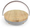 PRIXTON Lámpara LED inalámbrica Speaker Light, Multifunción 4 en 1: Cargador, Altavoz Bluetooth, Control Táctil, 3 Niveles Regulables de iluminación, Color Madera