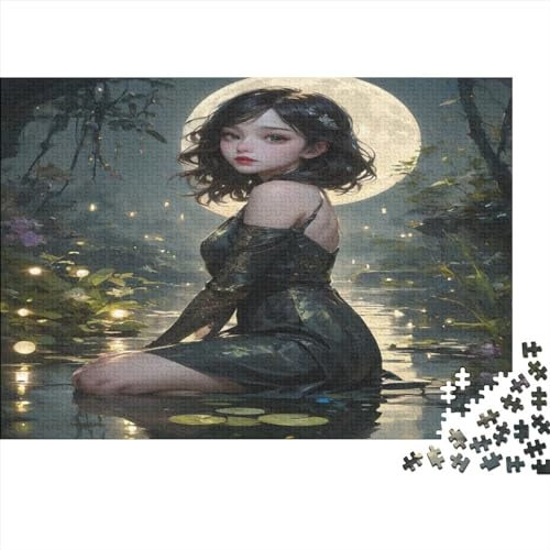 AI Girl 1000 Teile Jigsaw Puzzles Für Erwachsene Schwieriges Schweres Sexy Jigsaw Puzzle Für Frauen Männer Premium Präzise Interlocking Herausforderndes Spiel Lernspiel 1000pcs (75x50cm)