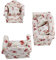 LenTLy Puppenhaus Sofa Set, Maßstab 1/12 Einfaches Stilvolles Puppensofa Set Holz für Fotografie Requisiten für (große Blütentraube)