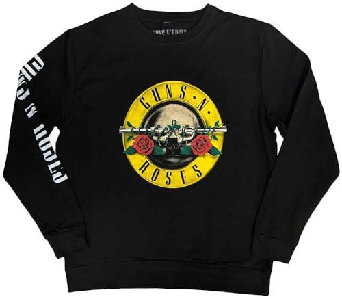Rock Off officially licensed products Guns N' Roses Classic Pistols Logo Sweatshirt L