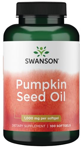Swanson, Pumpkin Seed Oil, 1000mg, 100 Softgels, High-Dose, Lab-Tested, Soy-Free, Gluten-Free, GMO-Free