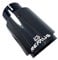 LIUCHUCHU Auspuffblende Auto-Universal-Modifikation Edelstahl-Einzelauspuffrohr Vollcarbon-Logo glänzend schwarze Abdeckung Schalldämpferspitze for jedes Auto Auspuff Endrohr (Color : 63-114mm)