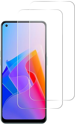 QUITECO Protector pantalla para OPPO Reno 7 Z 5G [2 Piezas] vidrio cristal templado