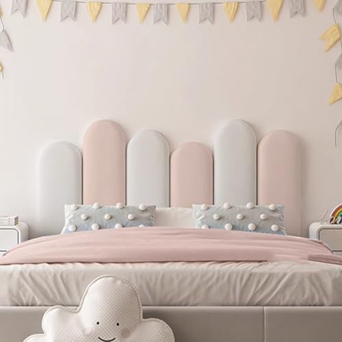 Gleedipre Simple Anti-collision Headboard Peel and stick 3D decorative wall panels Antifouling Scratch resistant Upholstered wall panels(TR01,120x55cm)