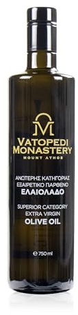 Superior-Kategorie Natives Olivenöl Extra aus dem Kloster Vatopedi, Berg Athos - 750ml