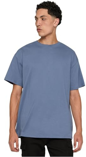 Mister Tee Herren Mt2555e-basic Upscale T-Shirt, Vintageblue, L EU