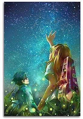 LAMCHAM Poster Your Lie In April, Vintage-Kunst-Cover, Raumdekoration, ästhetische Schlafzimmerdekoration, Leinwandposter für Schlafzimmer, 30 x 45 cm, ungerahmter Stil