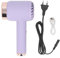 Sèche-cheveux sans Fil, Petit Sèche-cheveux Ionique Portable, Rechargeable par USB, 15 000 MAh, Vent Chaud et Froid, Sèche-cheveux de Voyage pour Dortoir, Camping, Voyage (PURPLE)