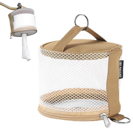 Porte-Papier Toilette de Camping – Housse imperméable pour Rouleau de Papier Toilette | Support en Tissu Oxford Portable résistant déchirures, pour Voiture, remorques de Voyage, Scouts, Parfait po