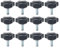 KINDPMA Lot de 12 Vis à Tête Moletée M8 x 20 mm en Plastique en Forme D'étoile avec Poignée, Vis à Tête Étoile pour Machines-Outils, Équipement Mécanique, Décoration de Meubles