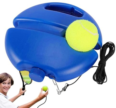Oldmoom Bounce Back Tennisball,Tennis Trainer Rebound Ball - Tennisball-Trainer-Set,Rebound-Übungsgerät mit Schnur, tragbarer Ballkontrolltrainer für Anfänger und Sportübungen