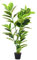 Warmiehomy Ficus Tree Artificial Plant 120cm/4ft Tall Fake Rubber Plant in Pot Large Realistic Faux Decorative Tree Indoor House Garden Plants for Home Office Decor