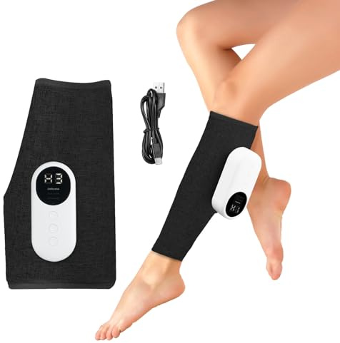 AOGOE Wadenmassagegerät, Beinmassagegerät, Heißdruckmassagegeräts für müde und angespannte Beine, für Schmerzen und Durchblutung, Massagegeräte mit 3 Intensitäten und 3 Modi