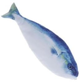 Allayu Blauer Fisch, Roter Fisch, Kugelschreiber Kosmetiktasche, schöne Make up Tasche, Organizer, Bleistift Make up Tasche, Reißverschlusstaschen, leicht zu tragen, Organisationstasche, einfach