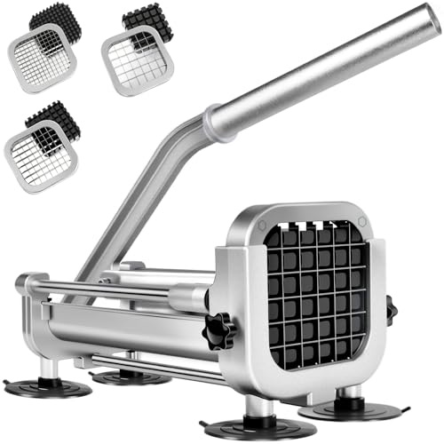 French Fry Cutter,ZSCOOKLY Heavy Duty Potato Slicer Cutter,