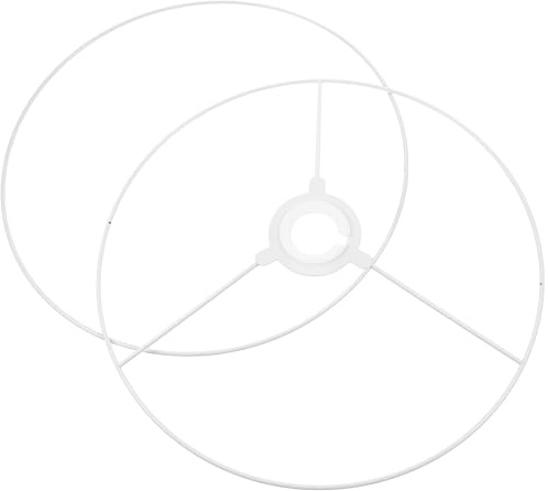 DONFAMDS Soporte Metálico para Pantalla de Lámpara Diy, Anillo de Montaje de 30 Cm, 2 Piezas, Accesorio para Lámparas Colgantes Mesa, Estructura Resistente sin Decoloración