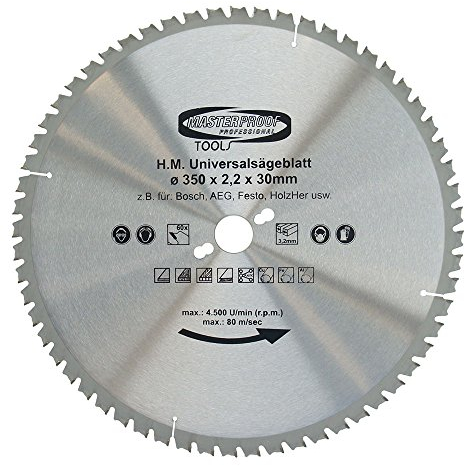 MASTERPROOF Universal-Sägeblatt, 350 mm, 60 Zähne