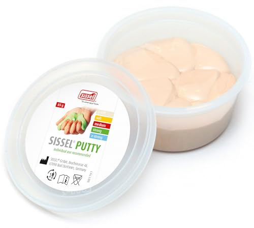 SISSEL Putty Therapieknete | Therapieknete für Finger- & Handtraining | Für Flexibilität & Feinmotorik | Zur Stärkung der Hand- & Unterarmmuskulatur | Für Ergotherapie & Rehabilitation