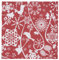 Now Designs Serviette, 4 Stück rot/weiß