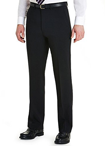 FARAH® Qualitativ hochwertige formell klassische Herrenhose mit schräger Tasche Schwarz UK 58/EU 74 x Kurz - 74cm (29 Inch)
