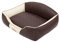 Hobbydog XLELIBBB1 Hundebett/Sofa/Korb Elite mit Kunstleder, braun/beige, XL 84 x 65 x 28 cm
