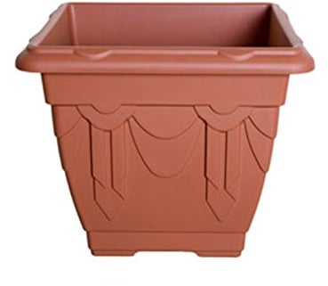 Medium 30cm Square Venetian Plant Pot Planter Plastic Terracotta Colour Pot