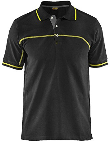 Blakläder 338910509933S Polo Shirt Größe S in schwarz-gelb