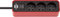 Brennenstuhl Multiprise ECOLOR Rouge, 3 Prises, avec 1,5m de câble