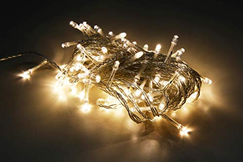 McShine - LED Lichterkette | 2m Zuleitung, warmweiß, Schutzklasse IP44 | Outdoor | Weihnachtslichterkette | Festbeleuchtung (10 Meter)